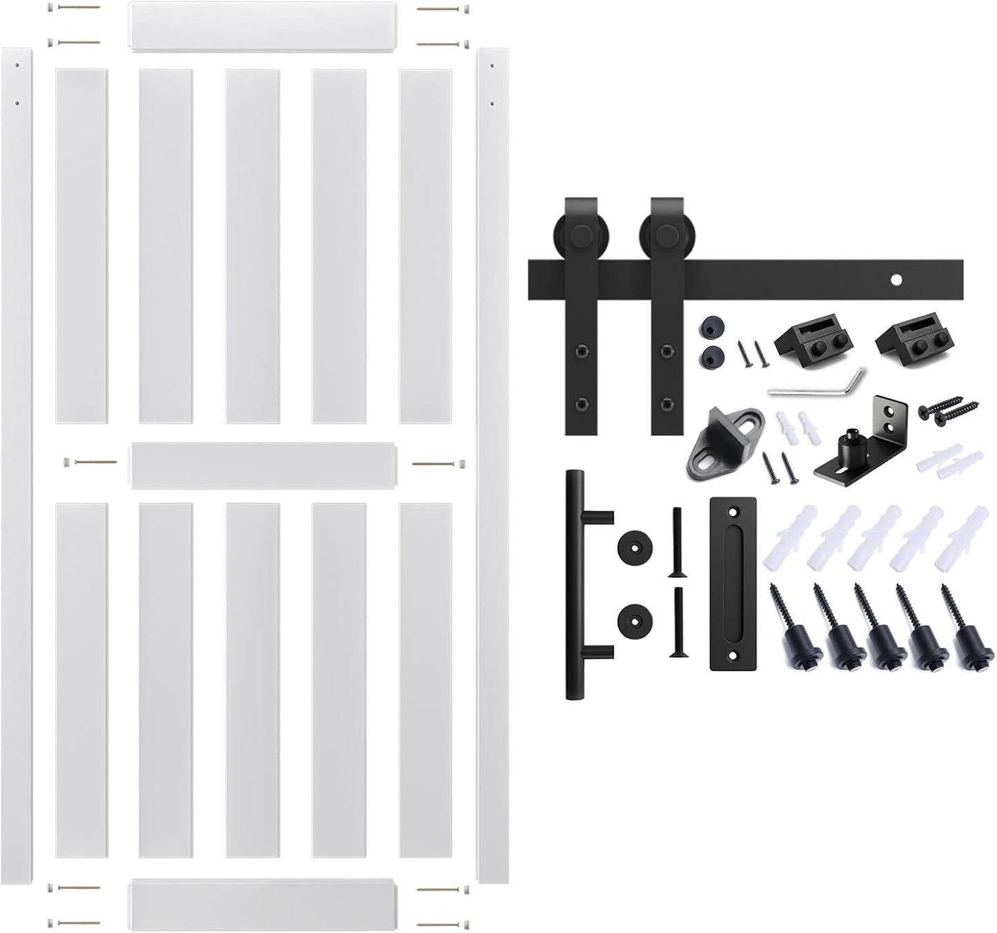 Puerta corredera granero 36x80pulg kit herrajes