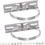 Kit poste acero inox soporte 9.8x1.9pulg abrazadera ajustable