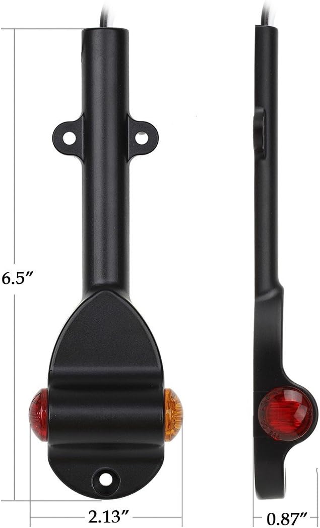 2 Pzas Luces LED guardabarros remolque ámbar rojo comp DOT