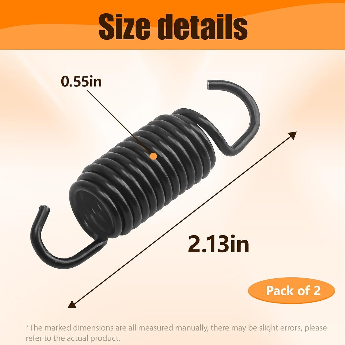 Muelle extensión engranaje hidráulico Cub Cadet 51833 pack 2