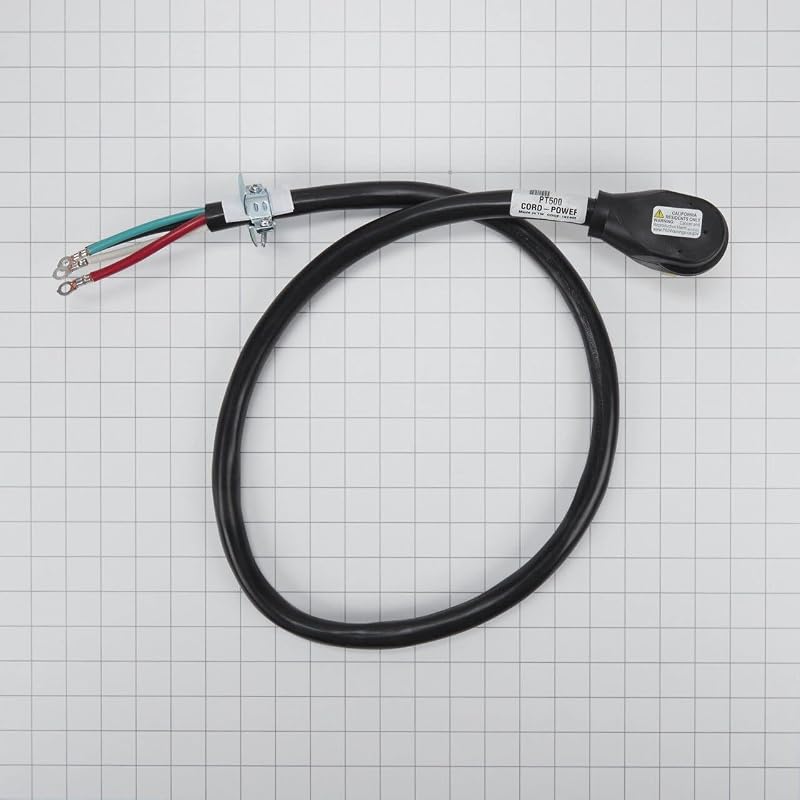 Cable alimentación OEM Whirlpool PT500 negro