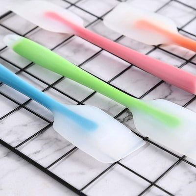 Set 4 Espátulas Silicón Calor 450F Núcleo Acero Inox