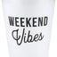 Vasos plástico esmerilado 16oz 8 Uds