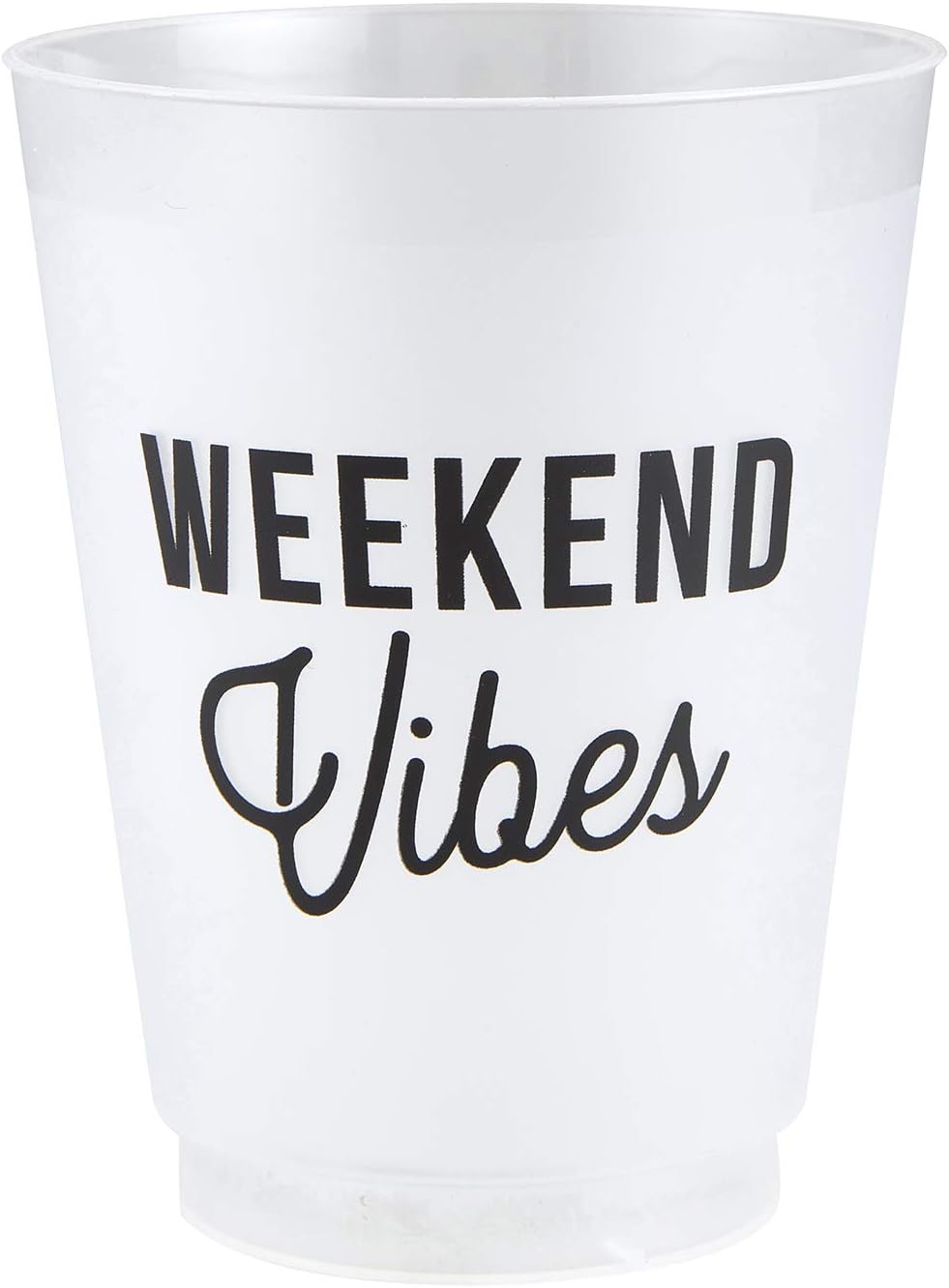 Vasos plástico esmerilado 16oz 8 Uds