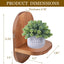 Soporte pared maceta madera colgante negro