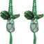2 Pzas Estantes Colgantes Macramé Madera Plantas Verde