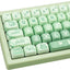 Juego teclas PBT MOA 133 teclas sublimación Cherry Gateron verde