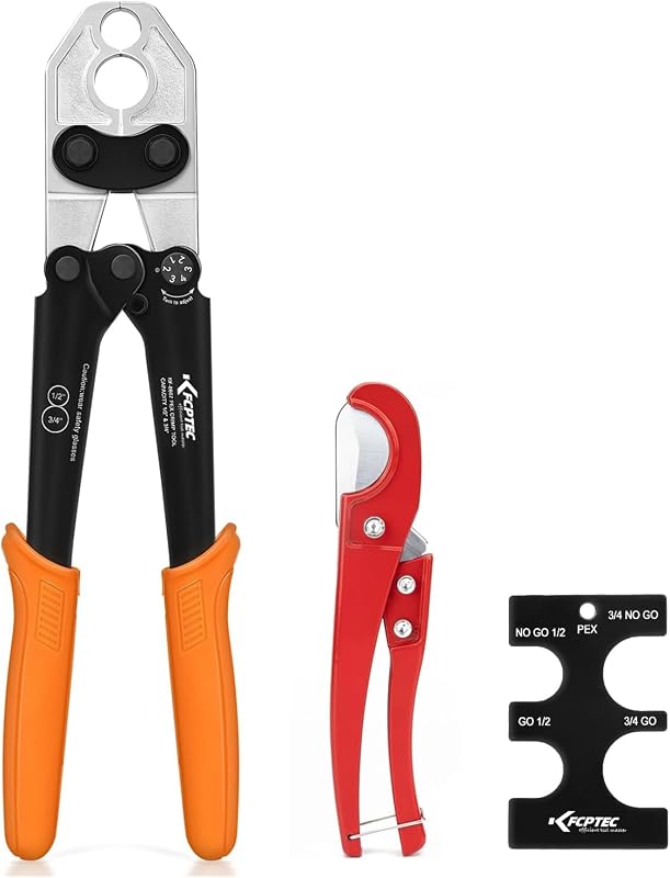 Herramienta crimpado PEX acero forjado 1/2 y 3/4"