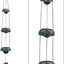 Campanas viento Feng Shui Atrovirens oscuro 3 pzas