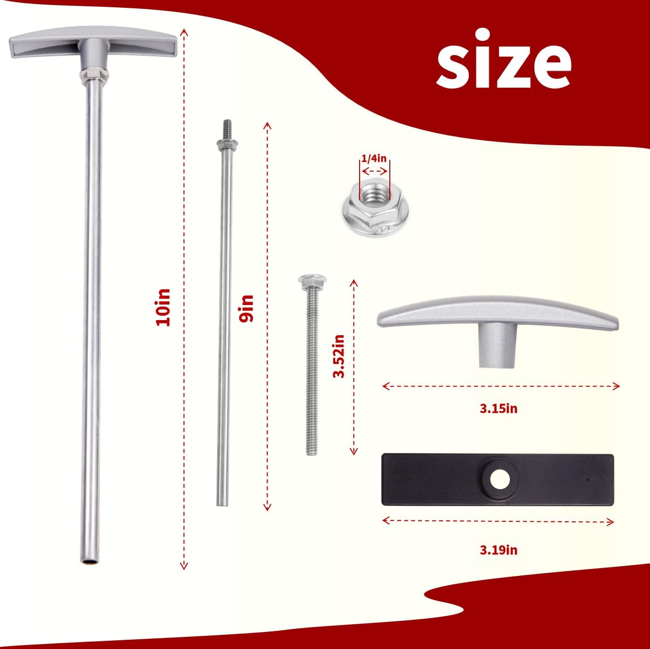 Kit repuesto mango válvula RV 9 y 6"