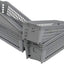 Cestas plástico gris 11x3.74x2.76" 6 Pzas