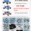 Kit 161 Pzas Pernos YFZ450R YFZ450X ATV Plástico