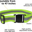 Chaleco reflectante para correr con correas de seguridad