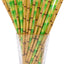 100 Pajitas Bambú Verde Biodegradables 2 Colores para Beber
