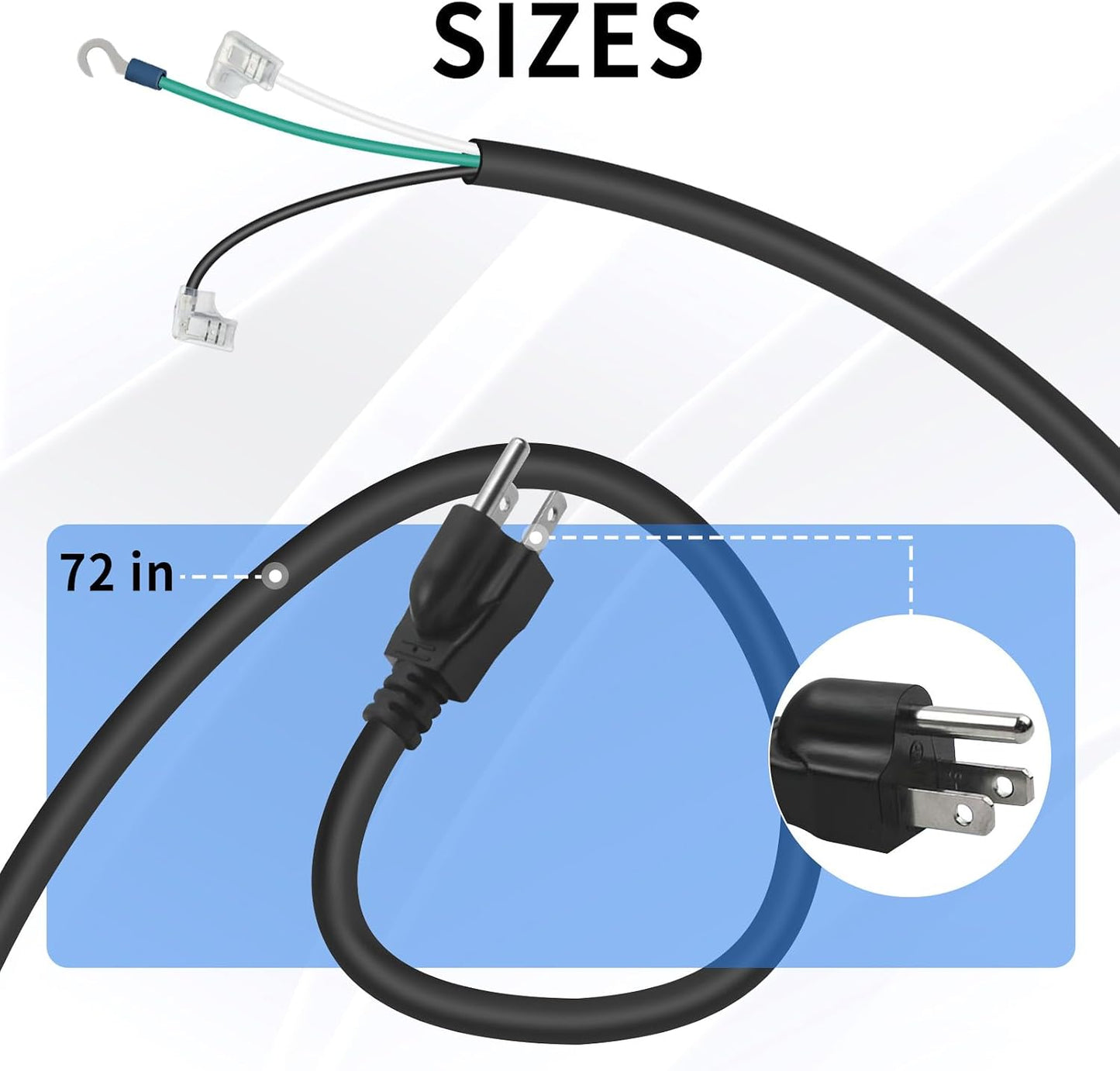 Cable alimentación bomba piscina 6" Hayward Power Flo SP1500