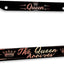 Marco placa matrícula acero inox 2 pzas diseño The Queen