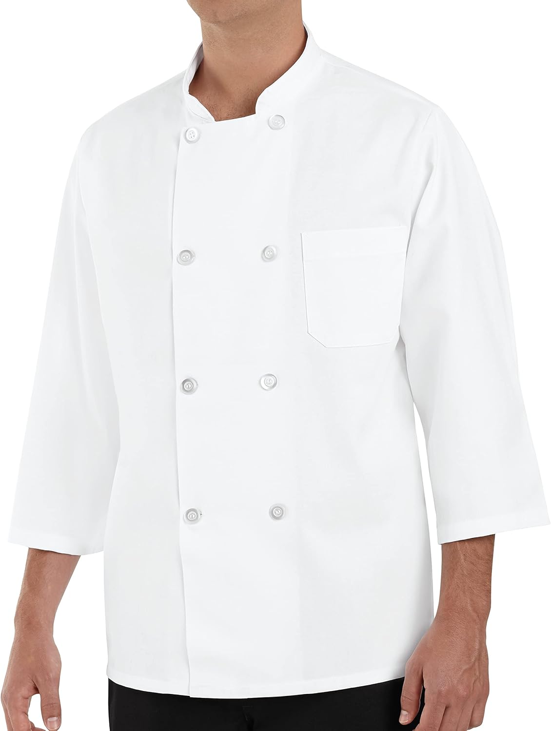 Abrigo chef manga 3/4 para hombre