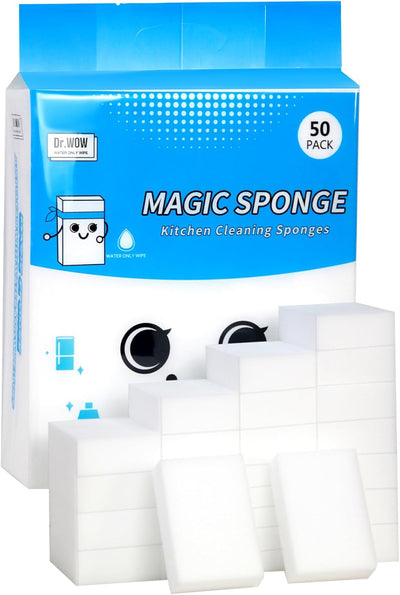 50 Pzas Magic Sponge Eraser Melamina 3.94x2.76x1.18in