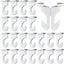 40 Ganchos Techo Acero Inox Barra T para Aulas Oficina