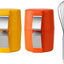 Set 3 Abridores Huevos con Batidora Acero Inox