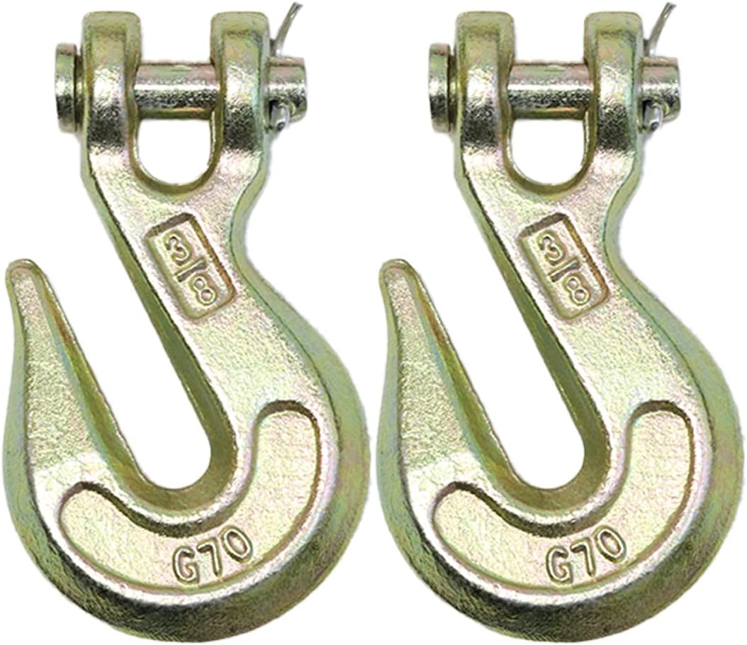 Ganchos horquilla forjados 3/8" 30000lb resistentes pack 2