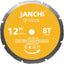 Hoja sierra 12pulg PCD 8 dientes para fibra cemento Hardie