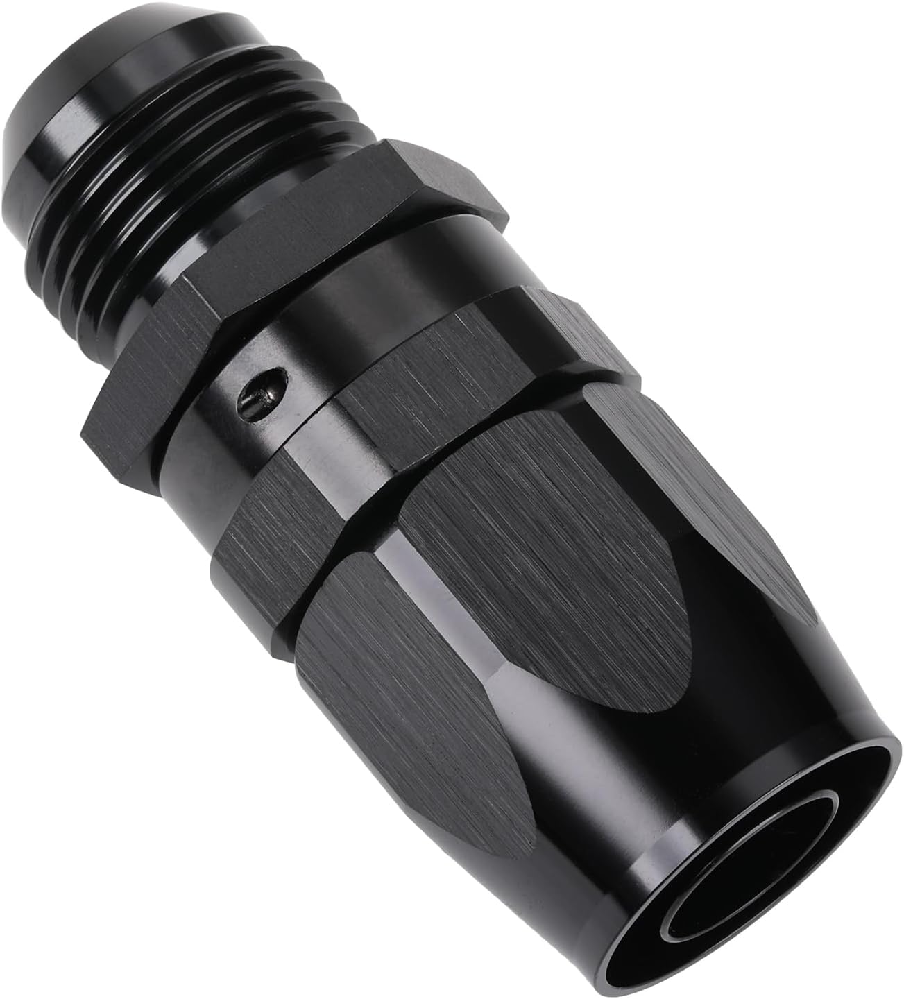 Adaptador 12AN aluminio recto negro