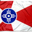 Bandera de la Ciudad de Wichita 2x3 de Algodón para Exterior