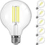 6 Bombillas LED G25 E26 Vidrio Vintage