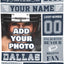 Manta personalizada Dallas con nombre y número fútbol