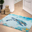 Alfombra baño antideslizante con conchas marinas