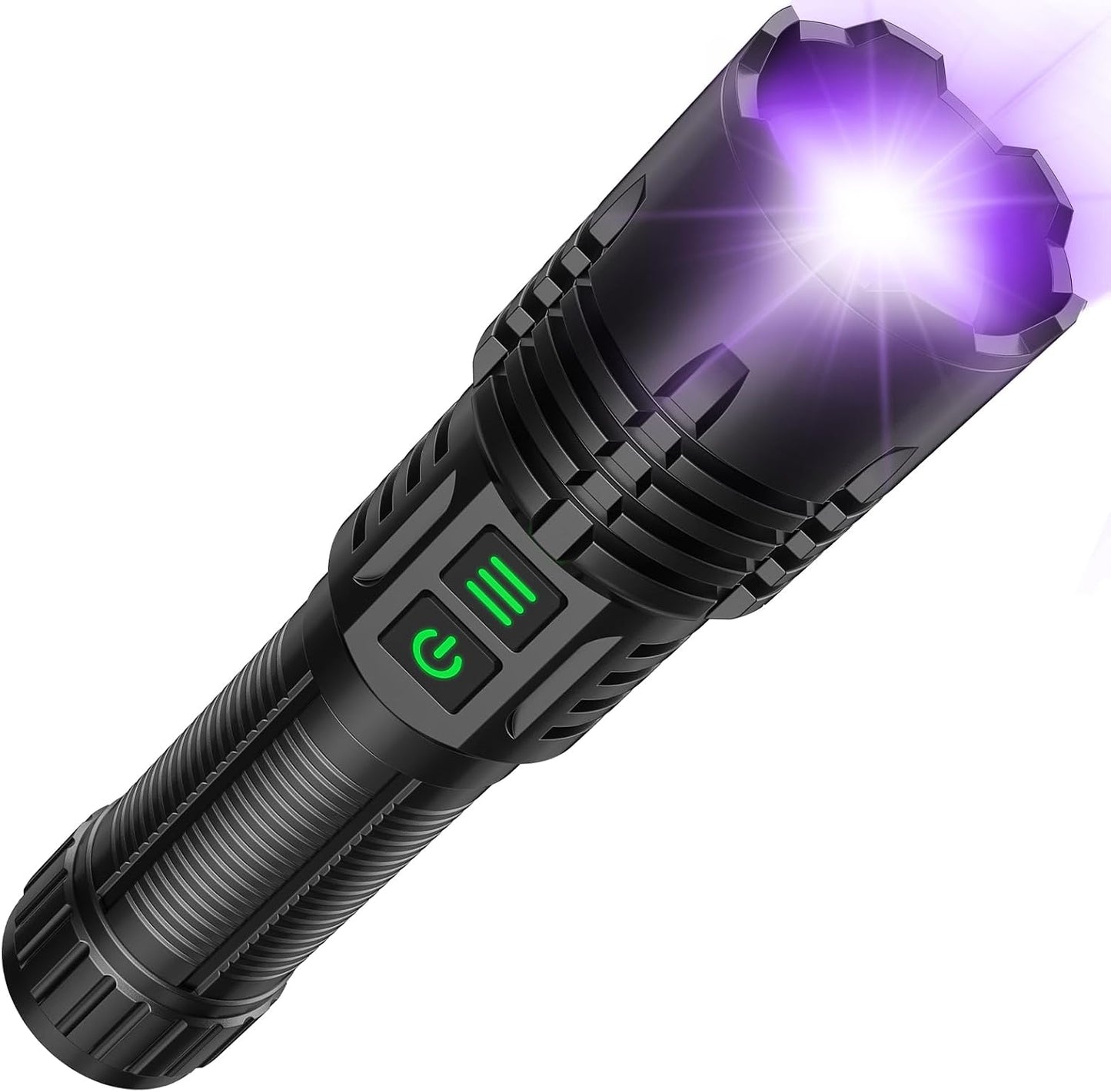 Linterna UV 2en1 LED 6 Modos Impermeable Detector Orina