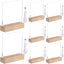 Base luz madera acrílica 8 luces USB 7pulg transparentes