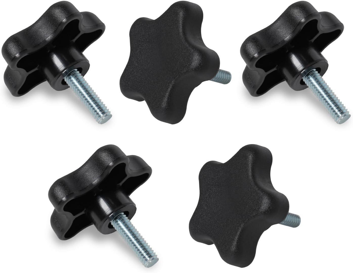 5 Perillas 5/16-18 con Perno 1pulg para Cortadora y Carpintería