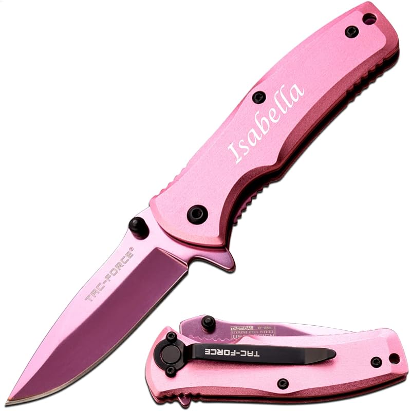Cuchillo bolsillo acero inox grabado regalo cumpleaños