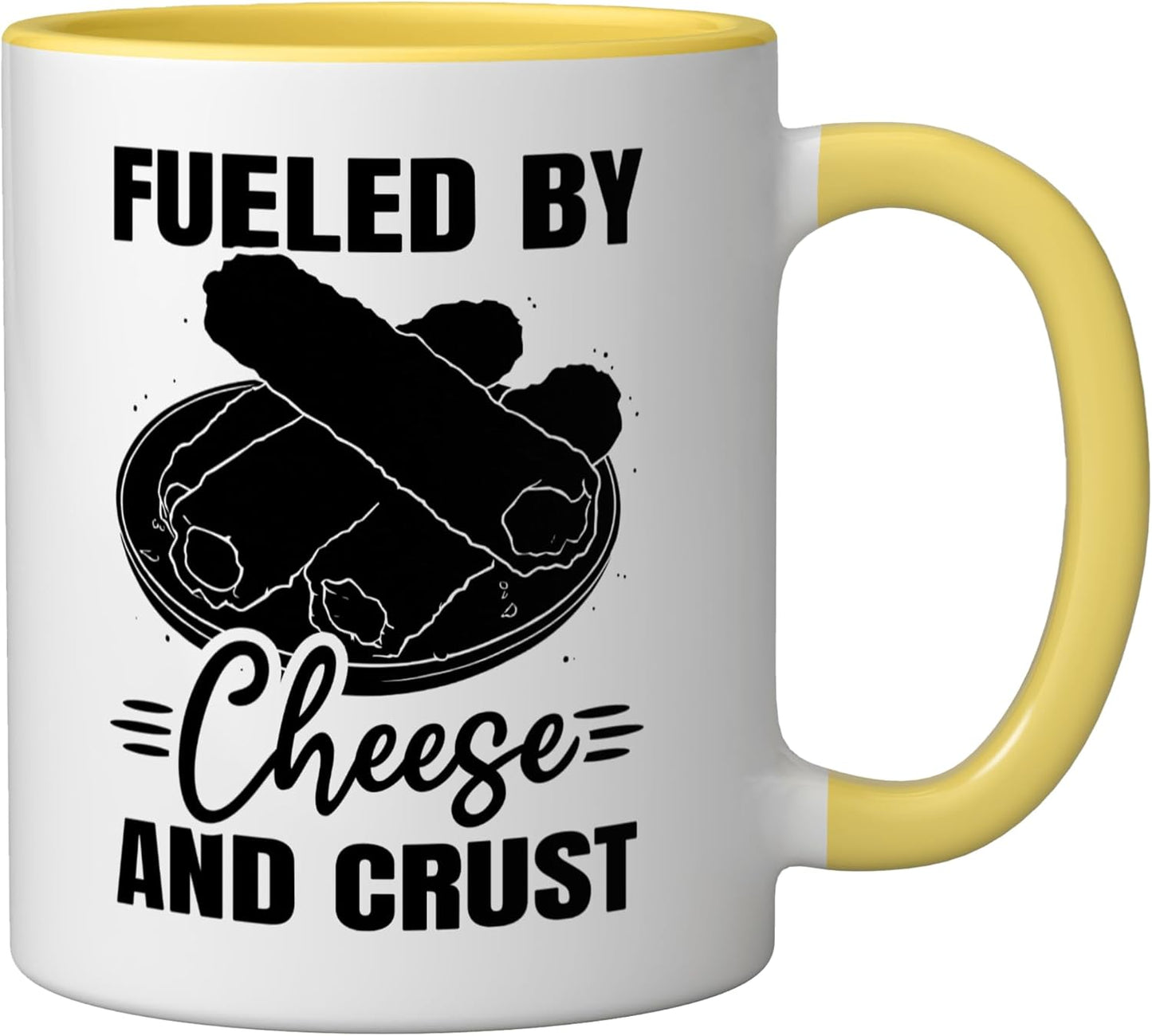 Taza Cerámica para Mozzarella Sticks Amarillo/Blanco