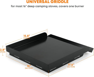 Plancha antiadherente para Camp Chef y estufas 16pulg negro