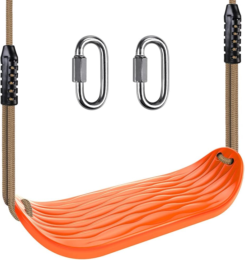 Asiento columpio antiderrap ajustable 220lb color naranja