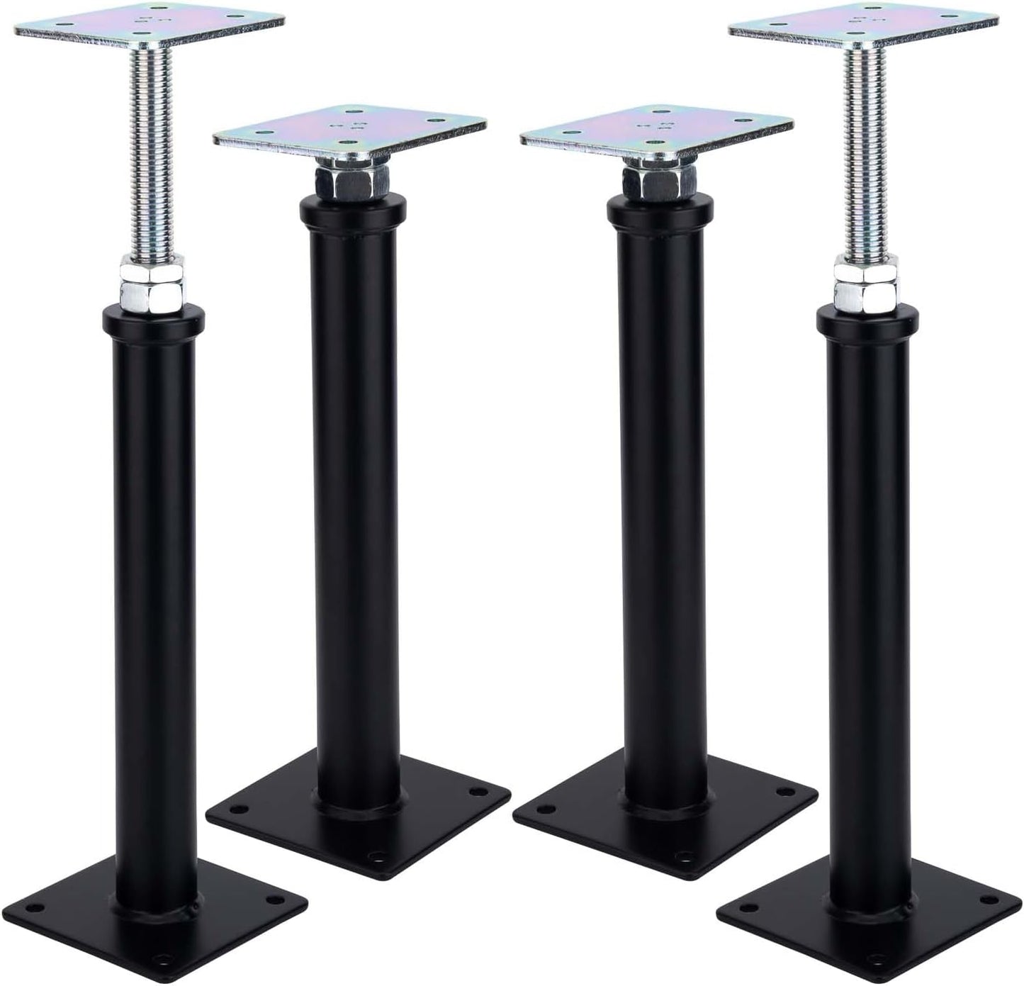 4 Postes Gato Ajustable 12.5-16.5pulg Soportes Elevación