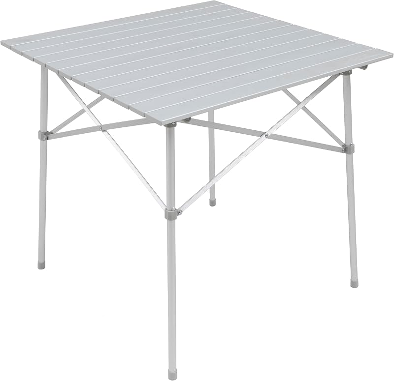 Mesa campamento aluminio enrollable rápida compacta