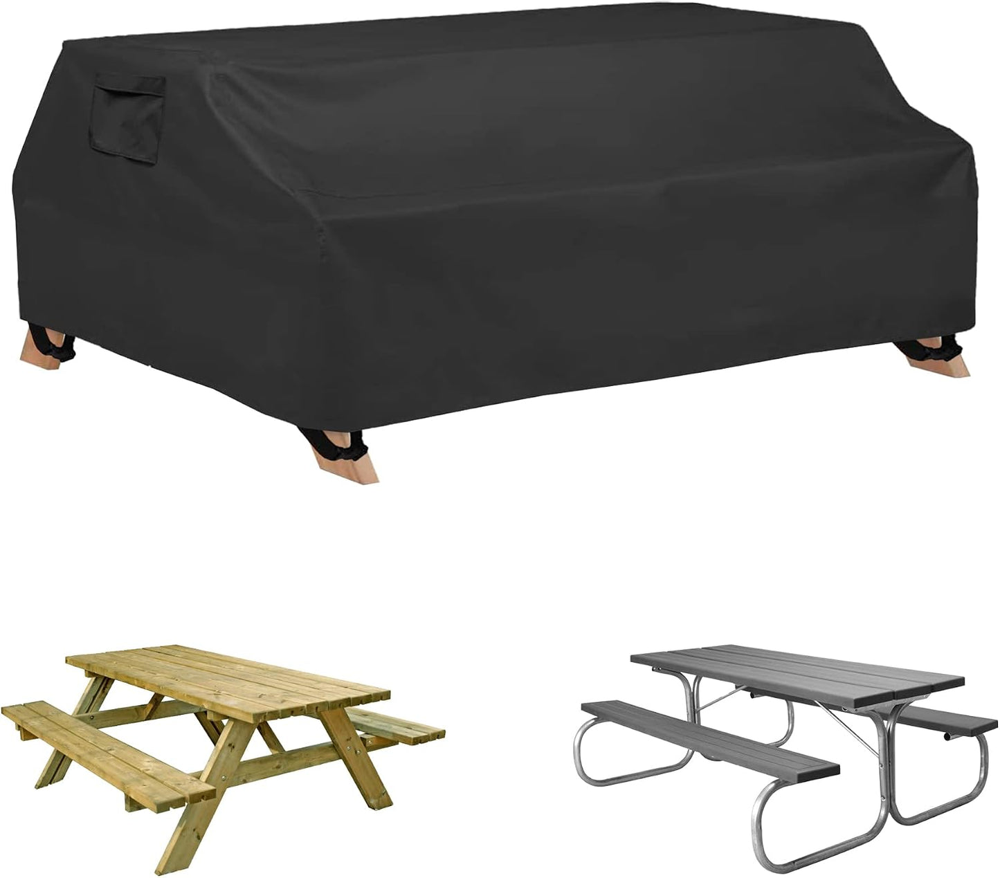 Funda mesa picnic impermeable 8x96" para patio