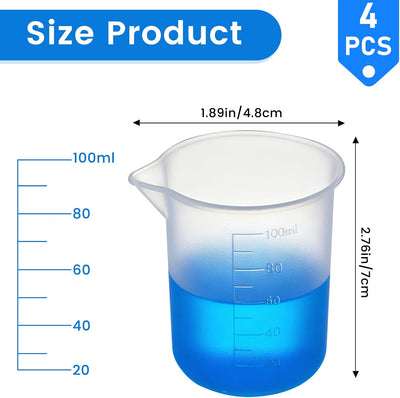 4 Vasos Silicón Dispensador Detergente Reutilizable