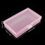 8 Contenedores Plástico Rosa 5.3x3.1x1.2pulg con Tapas Bisagras