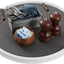 Gabinete despensa antiderrap Lazy Susan 18" blanco/gris