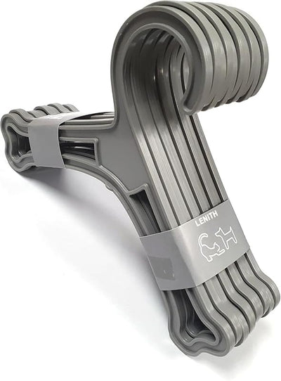 Percha hueso perro plástico gris pack 10
