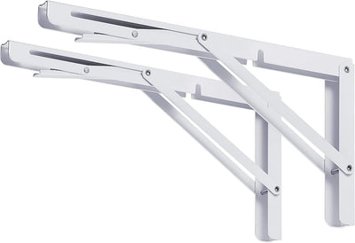 Soportes estante plegables blancos 10 220lb para pared DIY