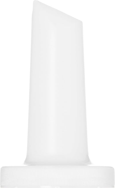 Boquillas botellas cuello integrado plástico 3.5pulg blanco 12pzas