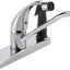 Grifo cocina una manija rociador lateral cromado