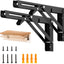 Soportes plegables pared mesa 10" acero 4uds