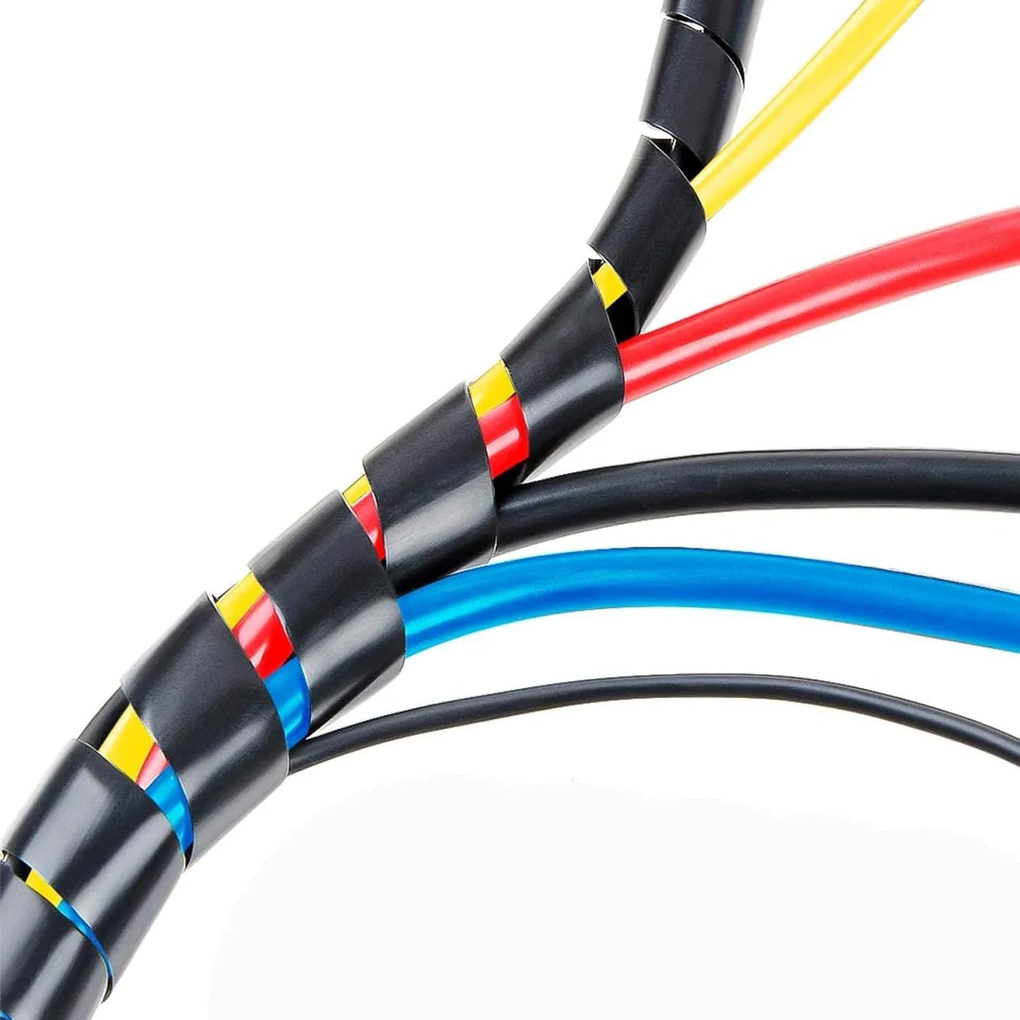 Envoltura cable espiral 1/4pulg 68ft para PC y audio